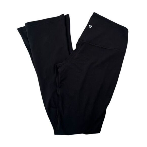 Lululemon Align Black Flared Legging Hi-Rise Athletic Mini Flared Leggings - Picture 5 of 8